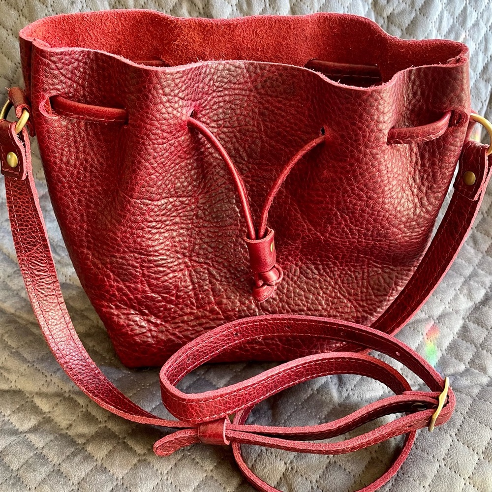 Portland Leather Goods Crossbody Small Bucket Bag